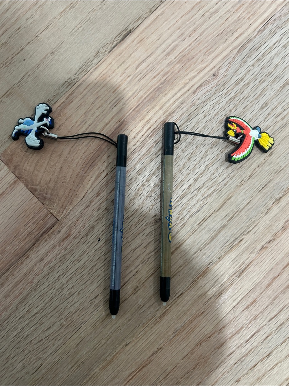 Pokemon Kids Stylus Pen with Lugia and Oh-Ho Character Charm - Gray and Gold